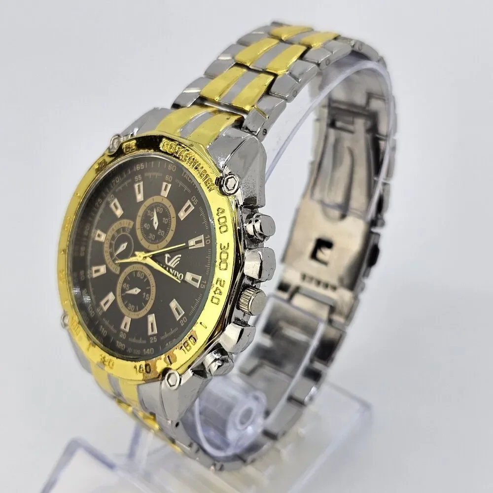 Orlando Men's Watch 47MM Black Dial Two Tone Bracelet‎ 7.5